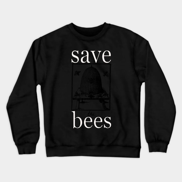 Save the Bees Vintage Hive Crewneck Sweatshirt by ellanely